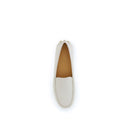 Cream Calf Leather Bos Taurus Slip-On Loafers