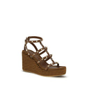Brown Calf Leather Bos Taurus Espadrilles