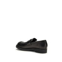 Black Calf Leather Bos Taurus Slip-On Loafers