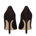 Brown Leather High Heel Pumps