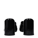 Black Leather Platform Sandals