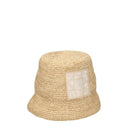 Beige Raffia Bucket Hat