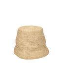 Beige Raffia Bucket Hat
