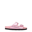 Pink Leather Slippers