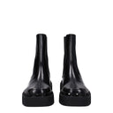 Black Leather Ankle Boots