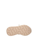 Beige Leather Chunky Sneakers