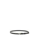 Black Calf Leather Bos Taurus Thin Belt