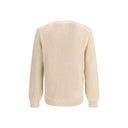 Beige Fleece Wool Sweatshirt
