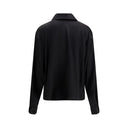 Black Silk Polo Shirt
