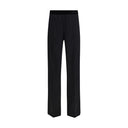 Black Silk Casual Pants