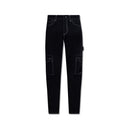 Black Cotton Cargo Pants
