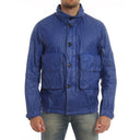 Blue Linen Full-Length Jacket