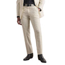 White Wool Flared Pants