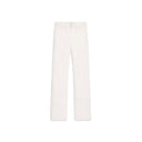 White Cotton Straight-Leg Jeans