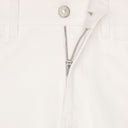 White Cotton Straight-Leg Jeans