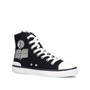 Black Canvas High Top Sneakers