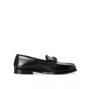 Black Leather Slip-On Loafers