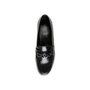 Black Leather Slip-On Loafers
