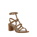 Brown Calfskin Platform Sandals