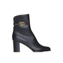 Black Calfskin Ankle Boots