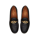 Black Calfskin Slip-On Loafers
