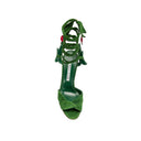 Bicolor Calfskin Strap-On Sandals