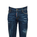 Blue Cotton Slim Fit Jeans
