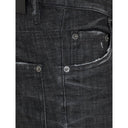 Black Cotton Slim Fit Jeans
