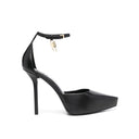 Black Calfskin High Heel Pumps