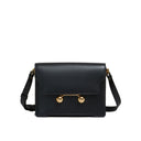 Black Calfskin Shoulder Bag