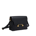 Black Calfskin Shoulder Bag