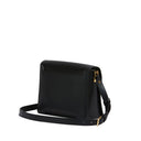 Black Calfskin Shoulder Bag