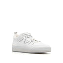 White Calfskin Low Top Sneakers