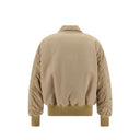 Beige Polyamide Bomber