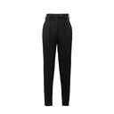 Black Virgin Wool Casual Pants