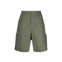 Bicolor Cotton Bermuda Shorts