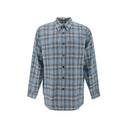 Blue Virgin Wool Pattern Shirt