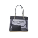 Black Polyester Tote Bag