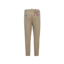 Beige Cotton Chino Pants