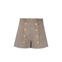 Beige Polyester Short And Mini Shorts