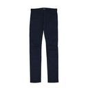 Blue Cotton Casual Pants