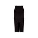 Black Viscose Casual Pants