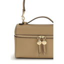 Beige Calf Leather Bos Taurus Shoulder Bag