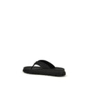 Black Rubber Flip-Flop Sandals