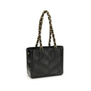 Black Napa Leather / Calf Bos Taurus Shoulder Bag