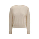 Cream Fleece Wool Sweatshirt