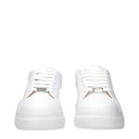 White Leather Low Top Sneakers
