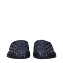 Blue Leather Slippers