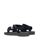 Blue Fabric Sandals