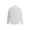 White Fleece Wool Dress Shirt
